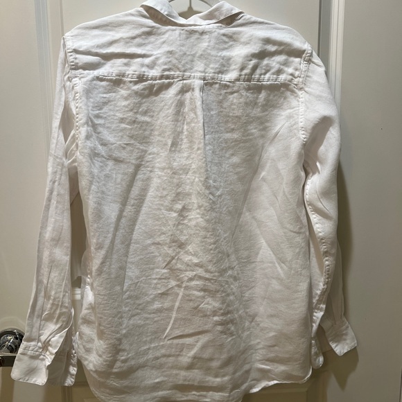 Uniqlo White linen button down - Picture 4 of 4